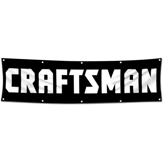 Fyon Tools Garage Shop Decor Banner Works for Craftsman Flag Black