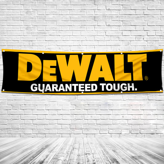 Fyon Tools Garage Shop Decor Banner Works for DeWalt Flag 2x8 Feet