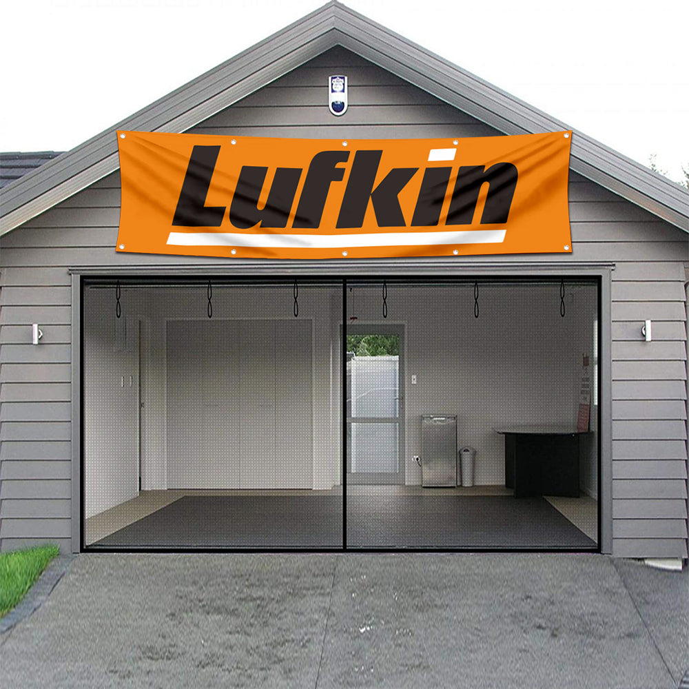 Fyon Tools Garage Shop Decor Banner Works for Lufkin Flag 2x8 Feet