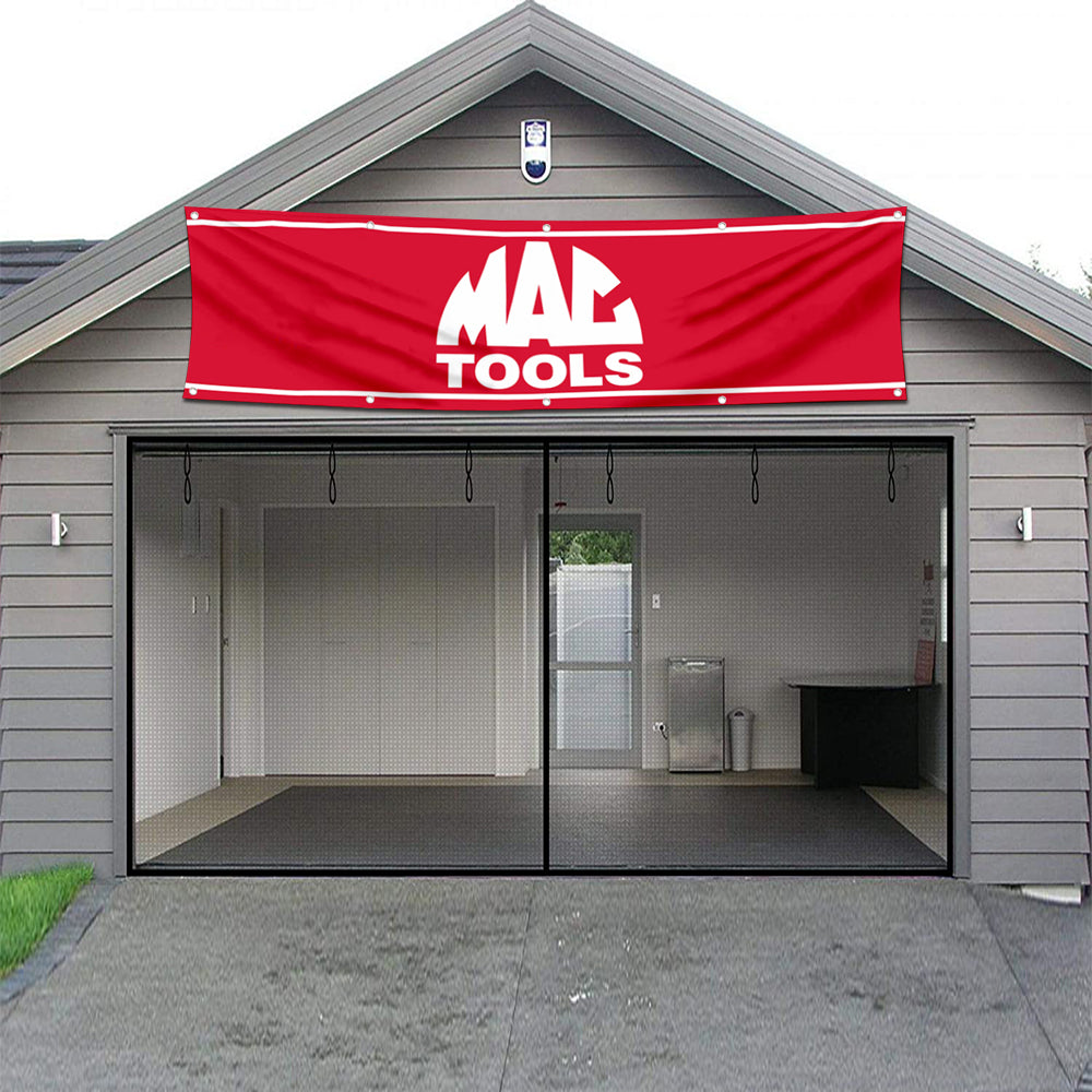 Fyon Tools Garage Shop Decor Banner Works for MAC Flag 2x8 Feet