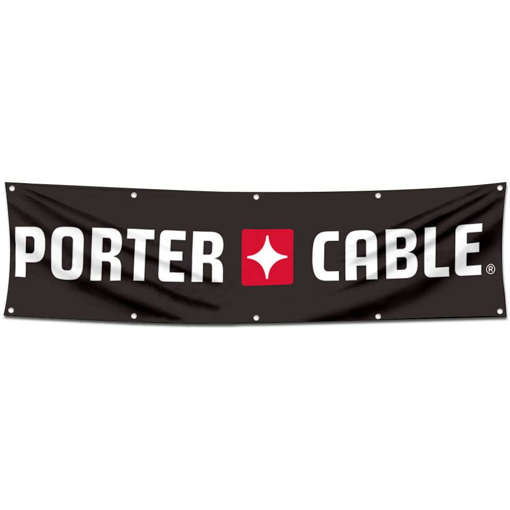 Fyon Tools Garage Shop Decor Banner Works for Porter Cable Flag 2x8 Feet
