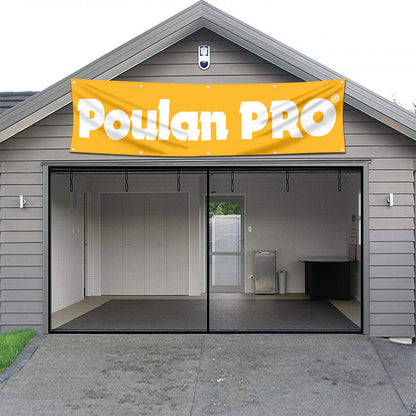 Fyon Tools Garage Shop Decor Banner Works for Poulan Flag 2x8 Feet