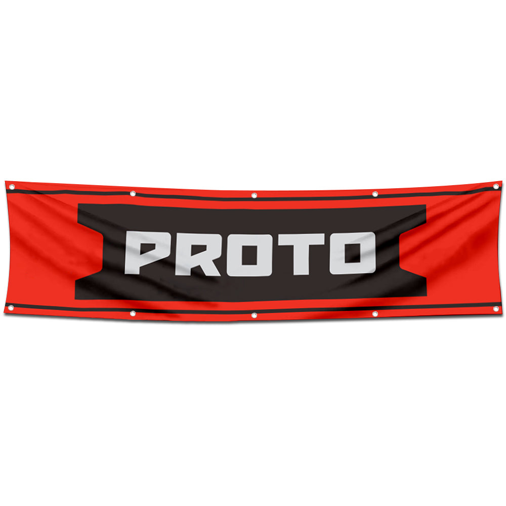 Fyon Tools Garage Shop Decor Banner Works for Proto Flag 2x8 Feet