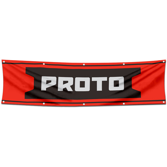 Fyon Tools Garage Shop Decor Banner Works for Proto Flag 2x8 Feet