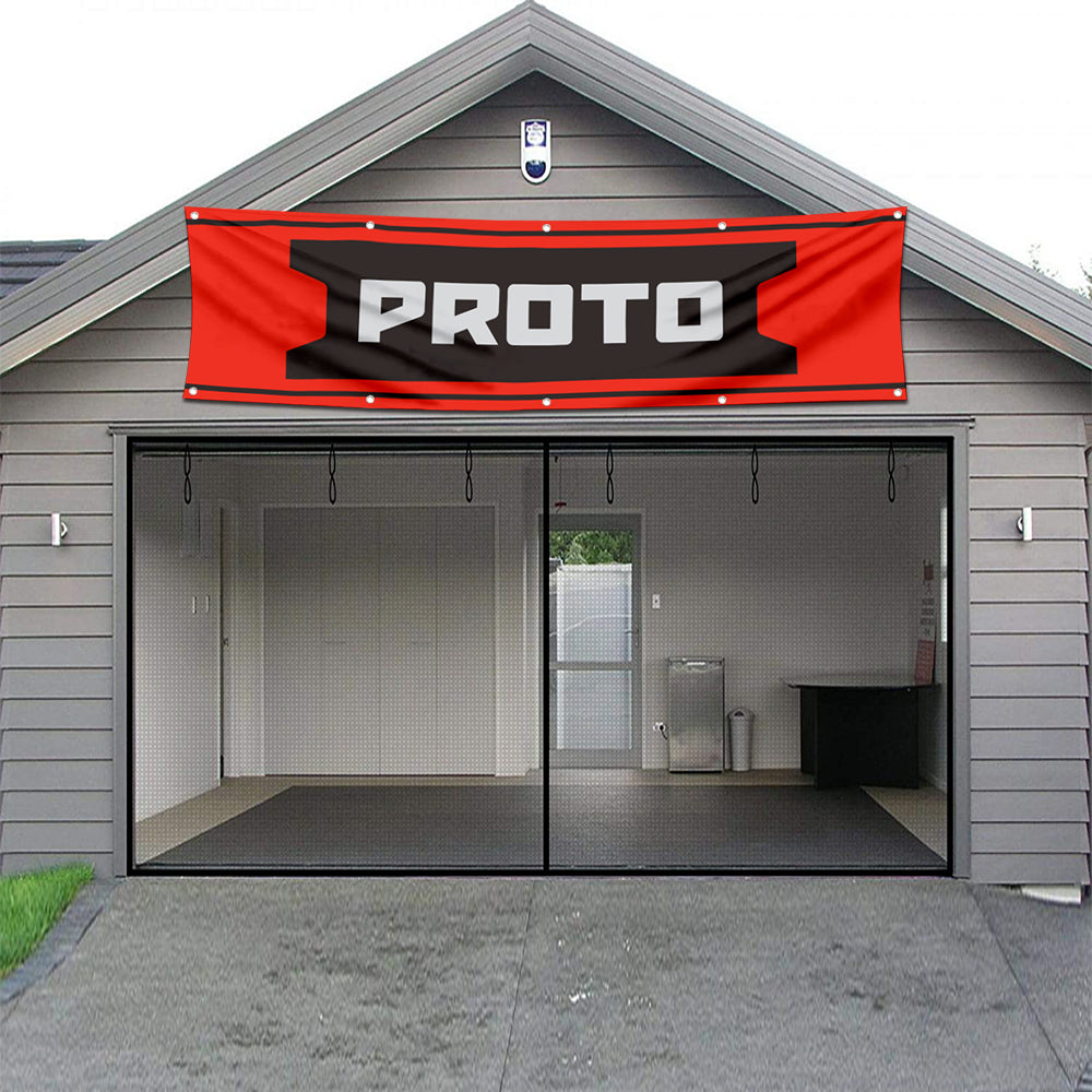 Fyon Tools Garage Shop Decor Banner Works for Proto Flag 2x8 Feet