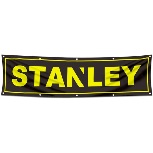 Fyon Tools Garage Shop Decor Banner Works for Stanley on Flag 2x8 Feet