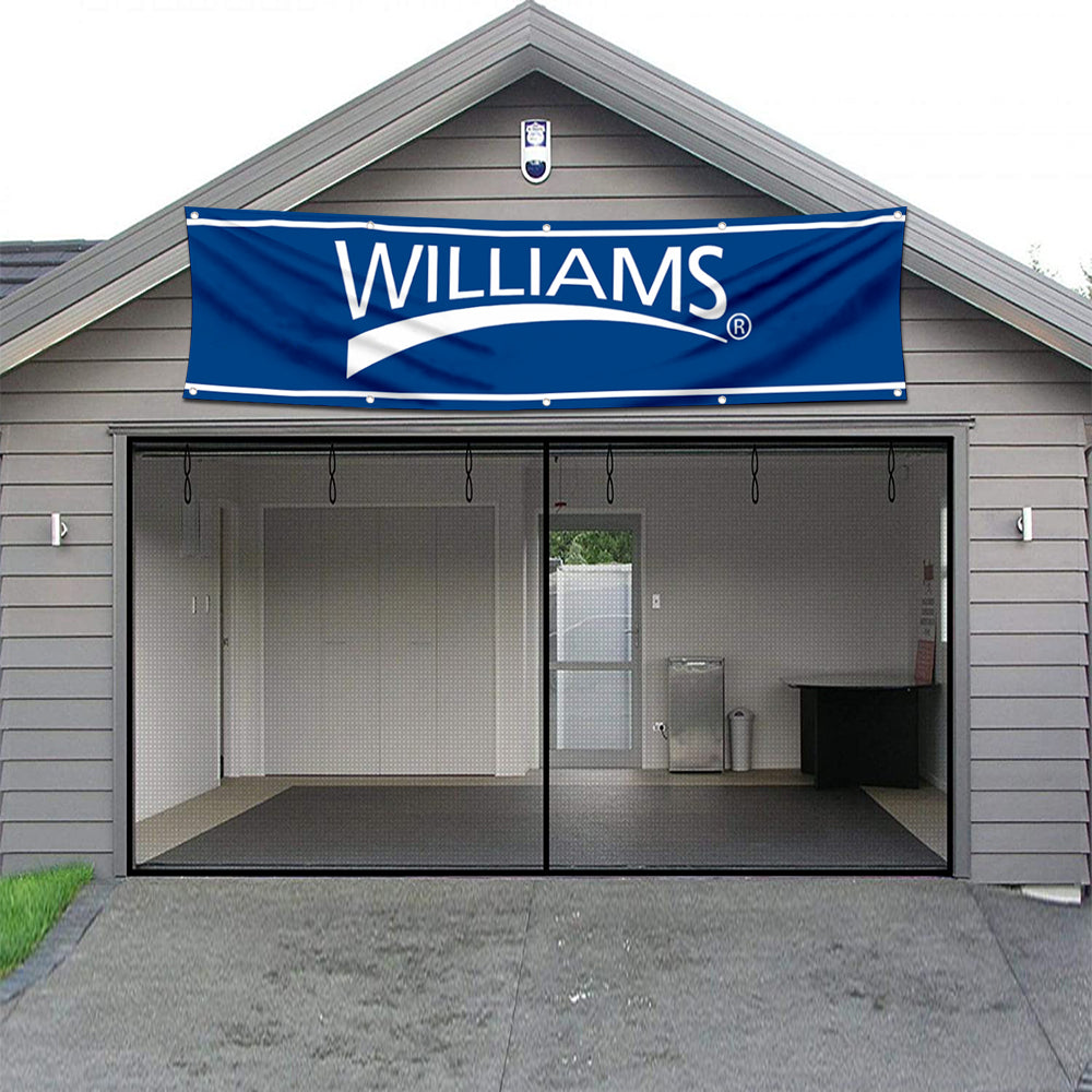 Fyon Tools Garage Shop Decor Banner Works for Williams on Flag 2x8 Feet