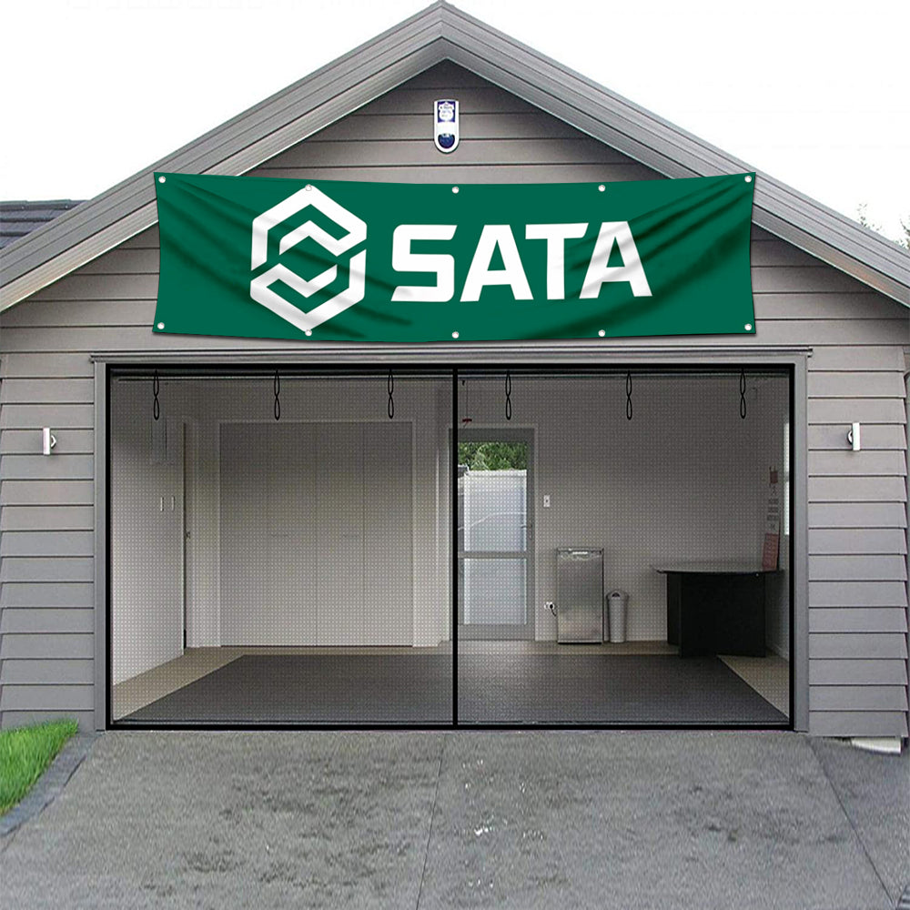 Fyon Tools Garage workshop Decor Banner Works for Sata Flag 2x8 Feet