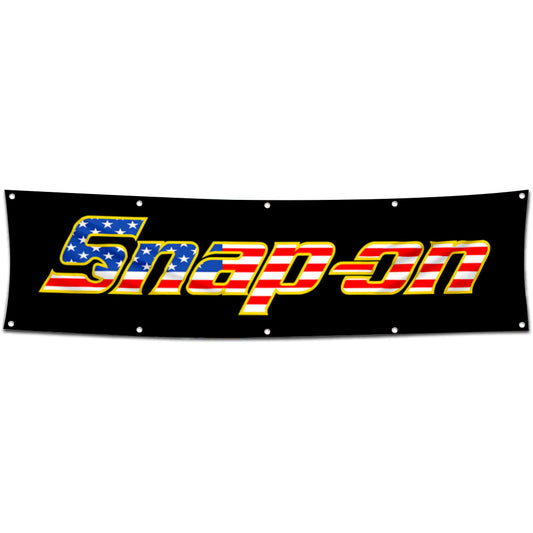 Fyon Tools Snap On Flag Banner Black 2x8 Feet
