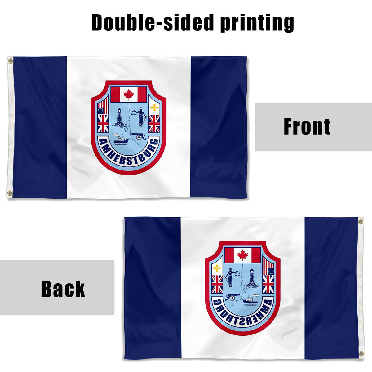 Fyon Town of Amherstburg, Ontario, Canada Flag Banner