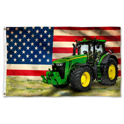 Fyon Tractor No Farmers No Food Flag 41516 Indoor and outdoor banner