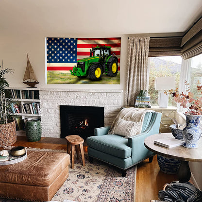 Fyon Tractor No Farmers No Food Flag 41516 Indoor and outdoor banner
