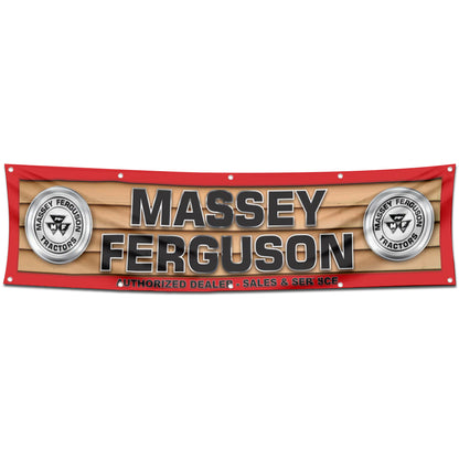 Fyon Tractors Garage Shop Decor Banner Flag Works for Massey Ferguson Flag 2x8 Feet