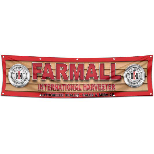 Fyon Tractors Garage Shop Decor Banner Works for Farmall Flag 2x8 Feet
