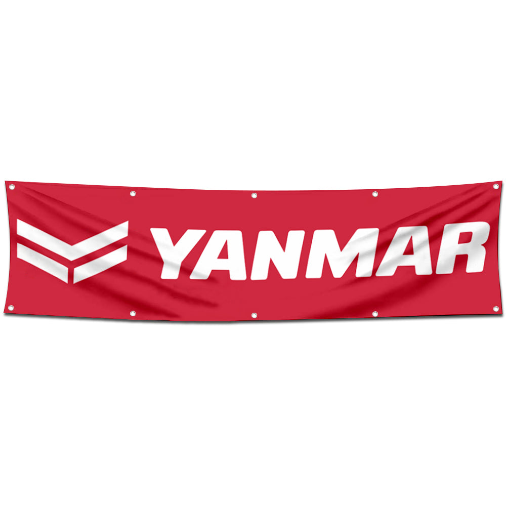 Fyon Tractors Garage Shop Decor Banner Works for Yanmar Flag 2x8 Feet
