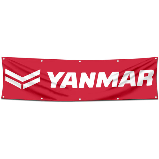Fyon Tractors Garage Shop Decor Banner Works for Yanmar Flag 2x8 Feet