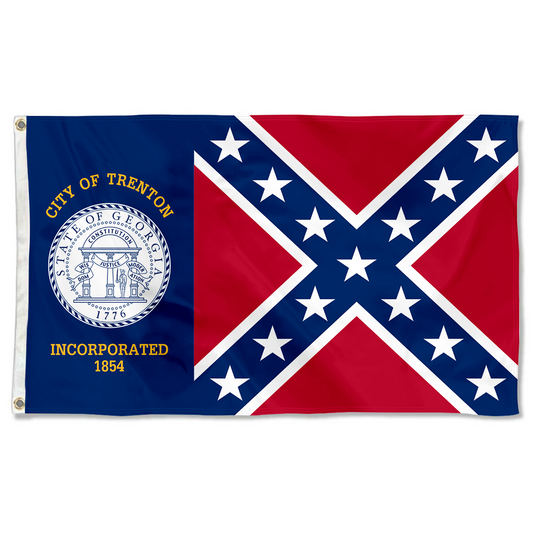 Fyon Trenton, Georgia flag  Banner