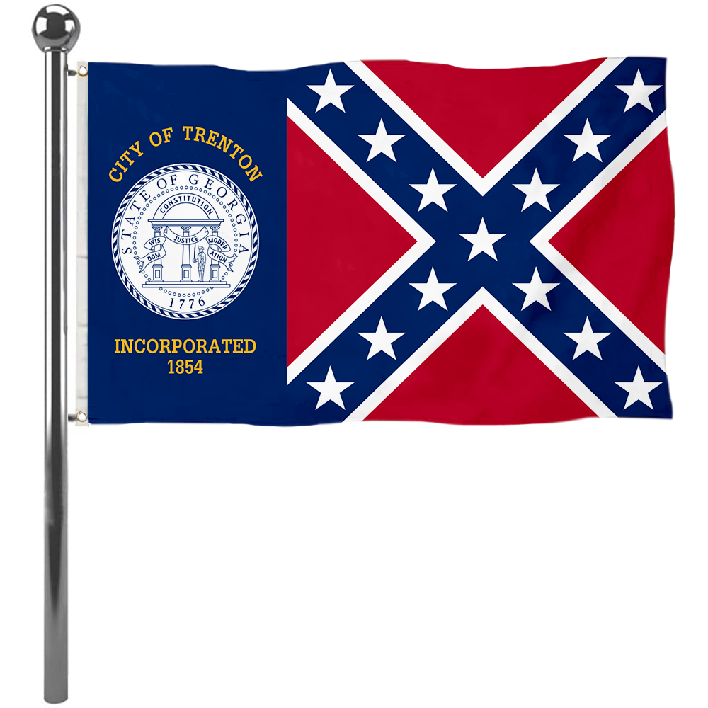 Fyon Trenton, Georgia flag  Banner