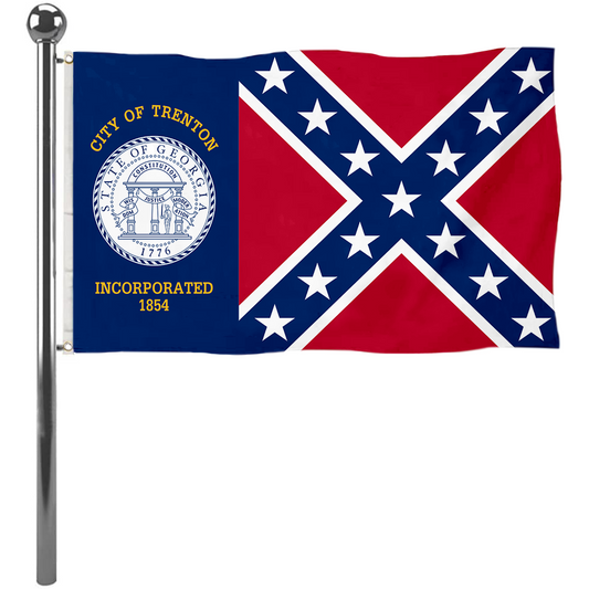 Fyon Trenton, Georgia flag  Banner