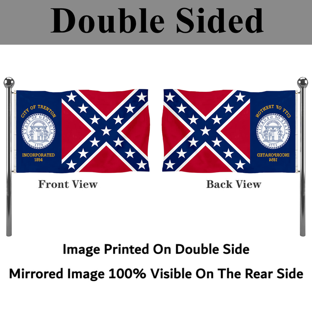 Fyon Trenton, Georgia flag  Banner