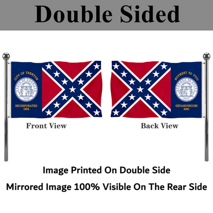 Fyon Trenton, Georgia flag  Banner