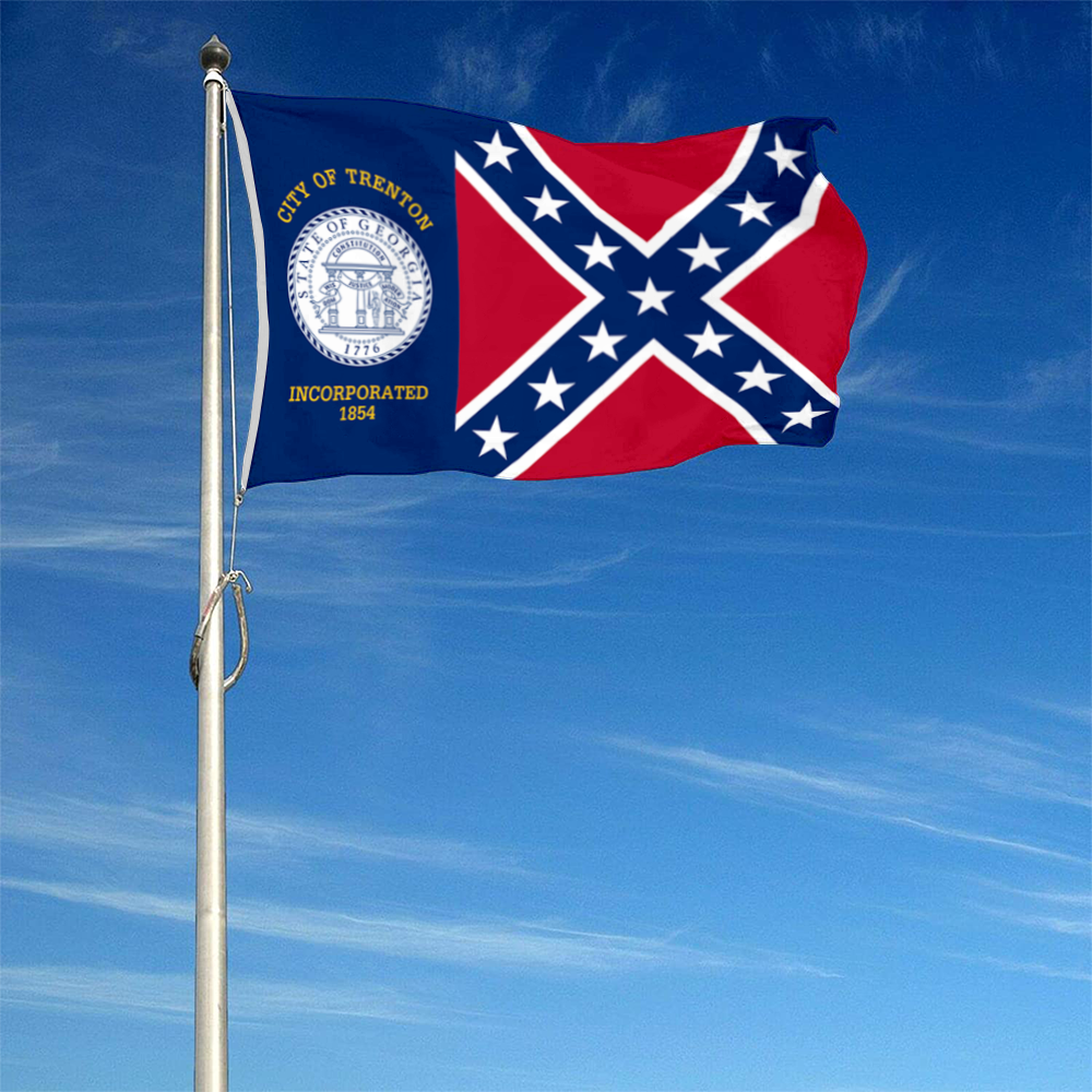 Fyon Trenton, Georgia flag  Banner