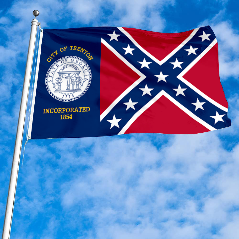 Fyon Trenton, Georgia flag  Banner
