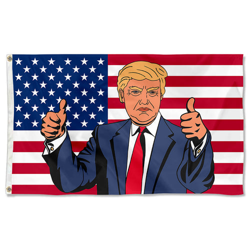 Fyon Trump 2024 Don Jr Cartoon Ivanka USA Flag Banner