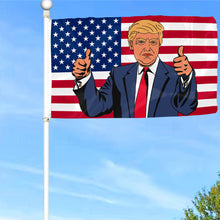 Fyon Trump 2024 Don Jr Cartoon Ivanka USA Flag Banner