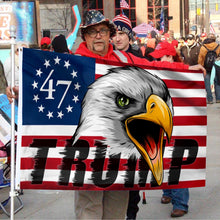 Fyon Trump 47 Star 2024 Eagle Flag Banner