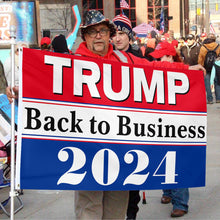 Fyon Trump Back to Business Army Flag Banner