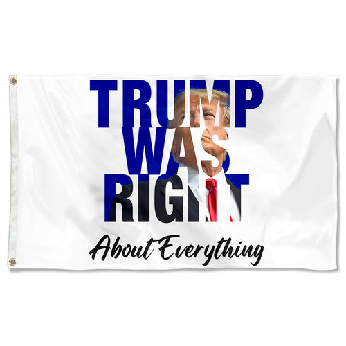 Fyon Trump Was Right W Desantis Veterans USA Flag Indoor and Outdoor Banner