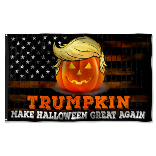 Fyon Trumpkin Make Halloween Great Again Halloween Flag Indoor and outdoor banner