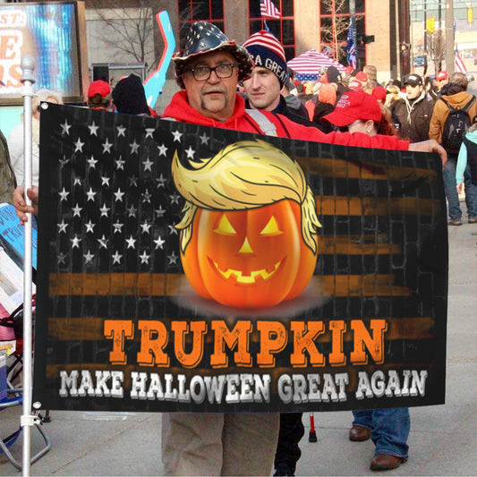 Fyon Trumpkin Make Halloween Great Again Halloween Flag Indoor and outdoor banner