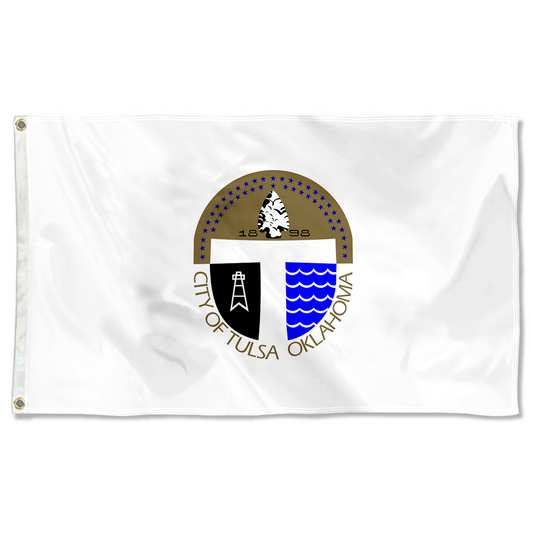 Fyon Tulsa, Oklahoma flag(1973–2018) banner