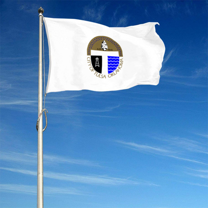 Fyon Tulsa, Oklahoma flag(1973–2018) banner