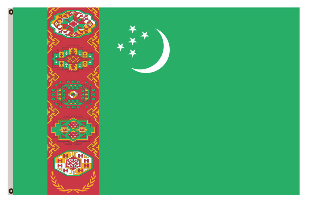 Turkmenistan  Flag