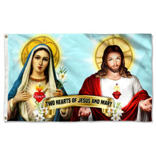 Fyon Two Hearts Of Jesus And Mary Flag 41316  Indoor and outdoor banner