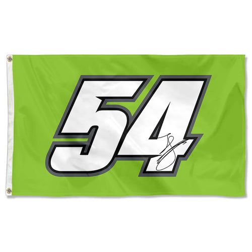 Fyon Ty Gibbs #54 Racing Car Flag Indoor and Outdoor Banner