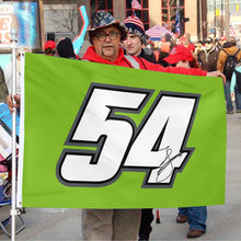 Fyon Ty Gibbs #54 Racing Car Flag Indoor and Outdoor Banner