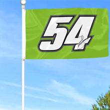 Fyon Ty Gibbs #54 Racing Car Flag Indoor and Outdoor Banner