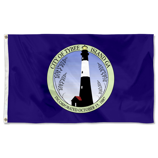 Fyon Tybee Island, Georgia flag Banner