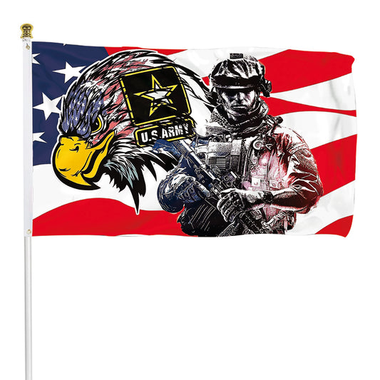 Fyon U.S. Army American Flag Indoor and outdoor banner