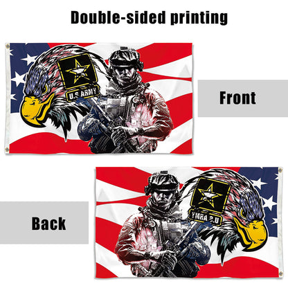 Fyon U.S. Army American Flag Indoor and outdoor banner