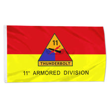 Fyon US Army 11th Armored Division Thunderbolt Flag Banner