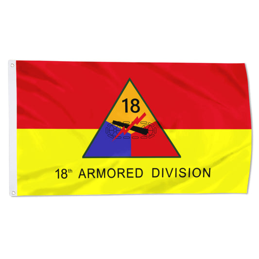 Fyon US Army 18th Armored Division Flag Banner