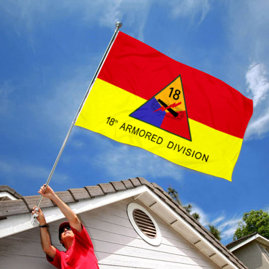 Fyon US Army 18th Armored Division Flag Banner
