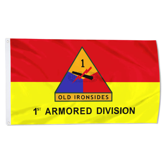 Fyon US Army 1st Armored Division Old Ironsides Flag Banner