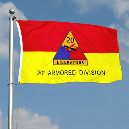 Fyon US Army 20th Armored Division Liberators Flag Banner