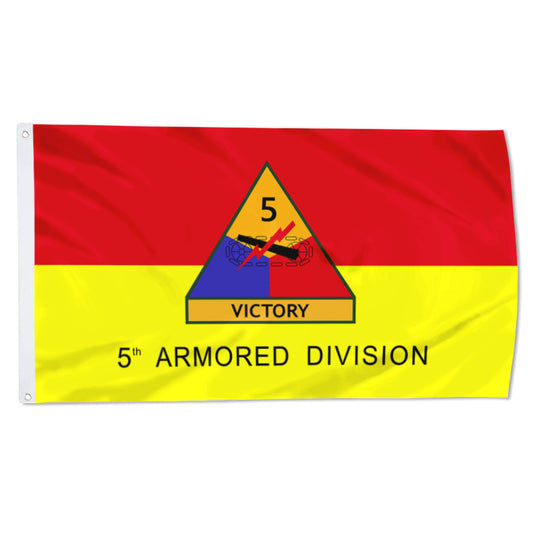 Fyon US Army 5th Armored Division Victory Flag Banner